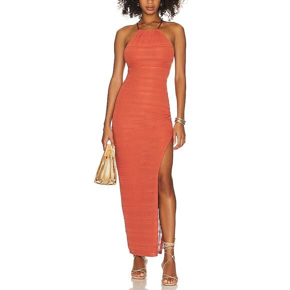 Tularosa Dresses & Skirts - Tularosa Crochet Terracotta Nora Maxi Dress Size XL
